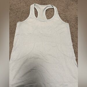 Light blue lululemon swiftly tank
